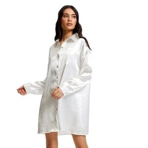 KYHA Chosen SELMA CRUSHED SATIN SHIRT